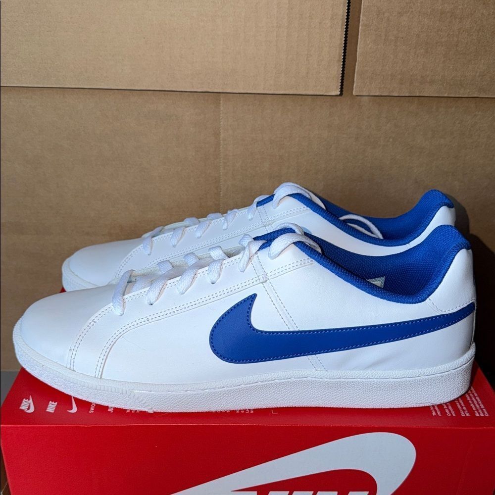 Nike Court Royale White Royal Blue 749747-141 Men’s Size 12